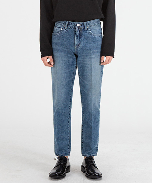 51008 HISHITOMO MIDDLE BLUE JEANS [CROP STRAIGHT]