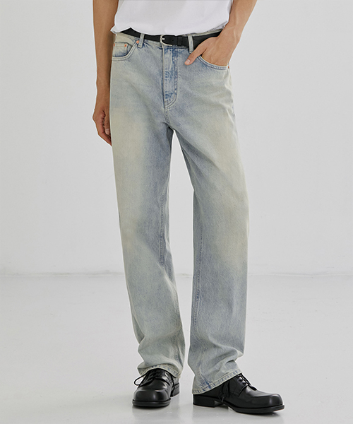 1786 BLEACHED SAND JEANS [WIDE STRAIGHT]