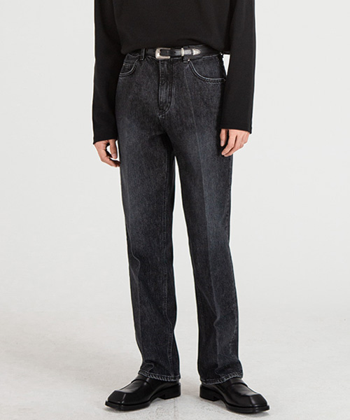 51006 HISHITOMO COLLECTION BLACK JEANS [RELAX STRAIGHT]